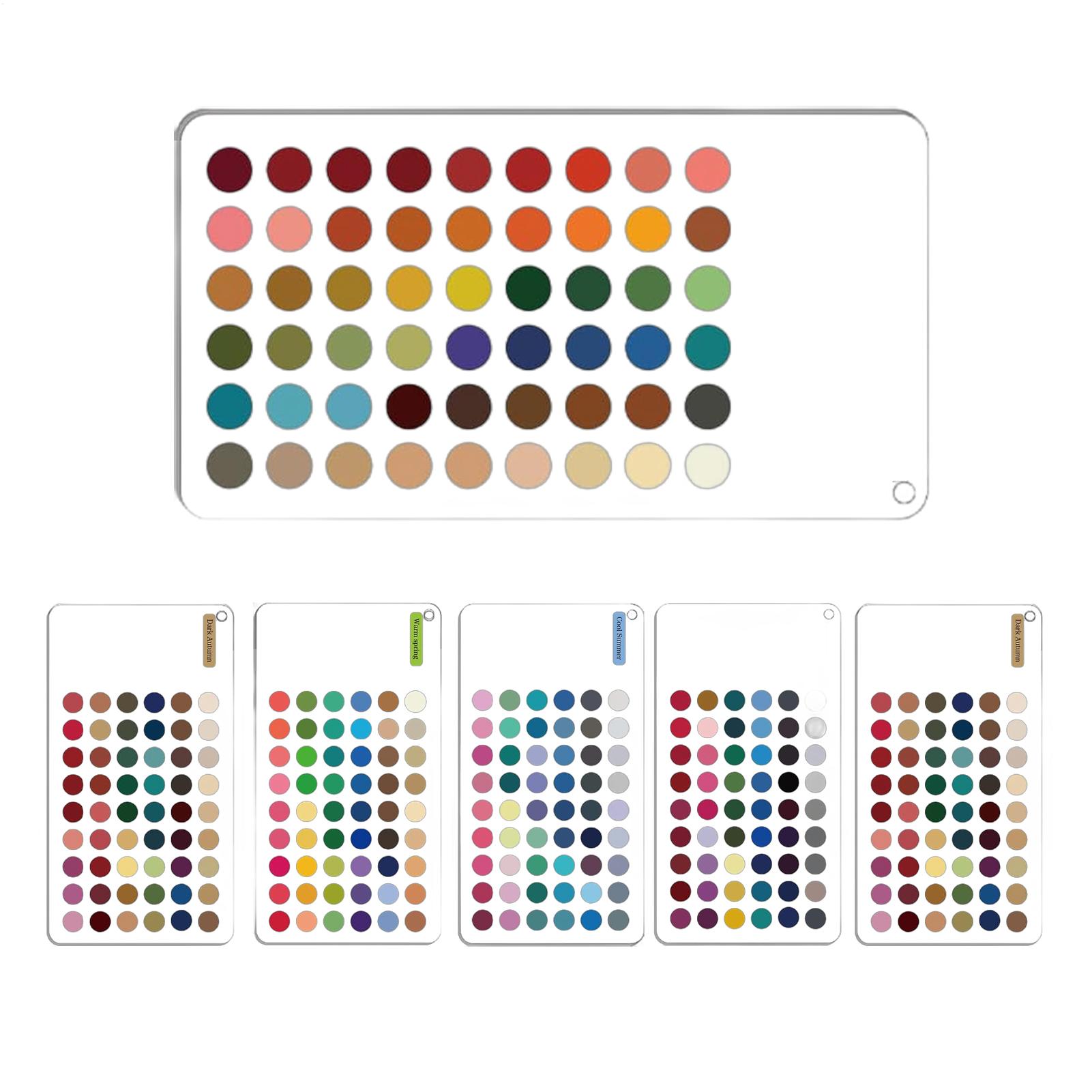 Color Checker Card - Deep Autumn Color Palette Card 6-piece