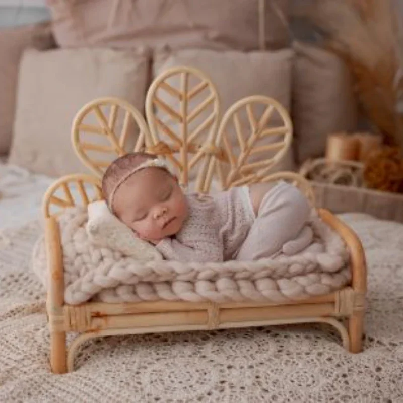 Photography Indonesia - Indonesia Rattan Bench Newborn Photography Props