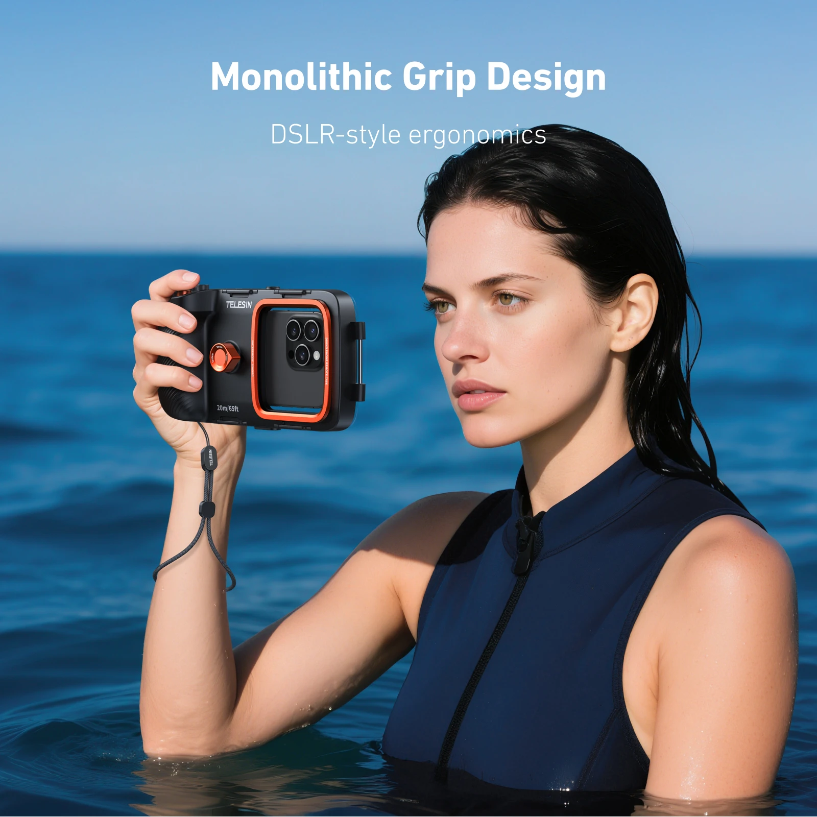 Photography With Iphone 15 - TELESIN 20M/65ft Universal Diving Phone Remote