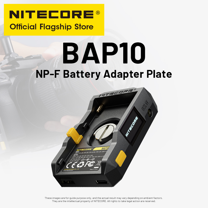 Photography Videography - NITECORE BAP10 NP-F Battery Adapter Plate