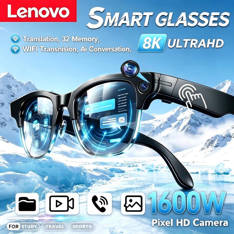 Photography Videography - Lenovo Wireless AI Smart Glasses Bluetooth