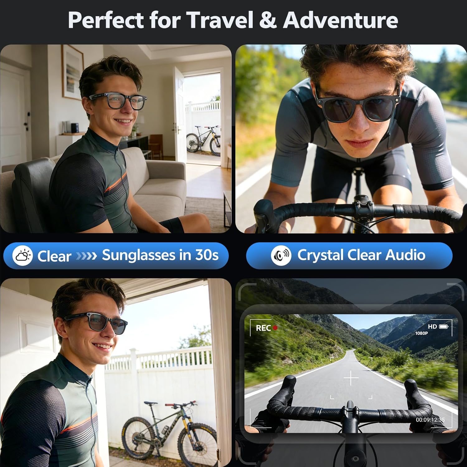 2026 4K 8MP Smart Glasses Men  - Photography Videography recension och pris