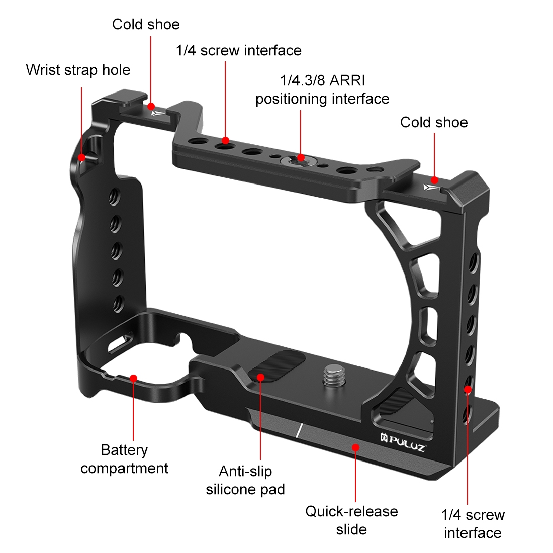 PULUZ Metal Camera Cage Expans - Camera Cage Rig recension och pris