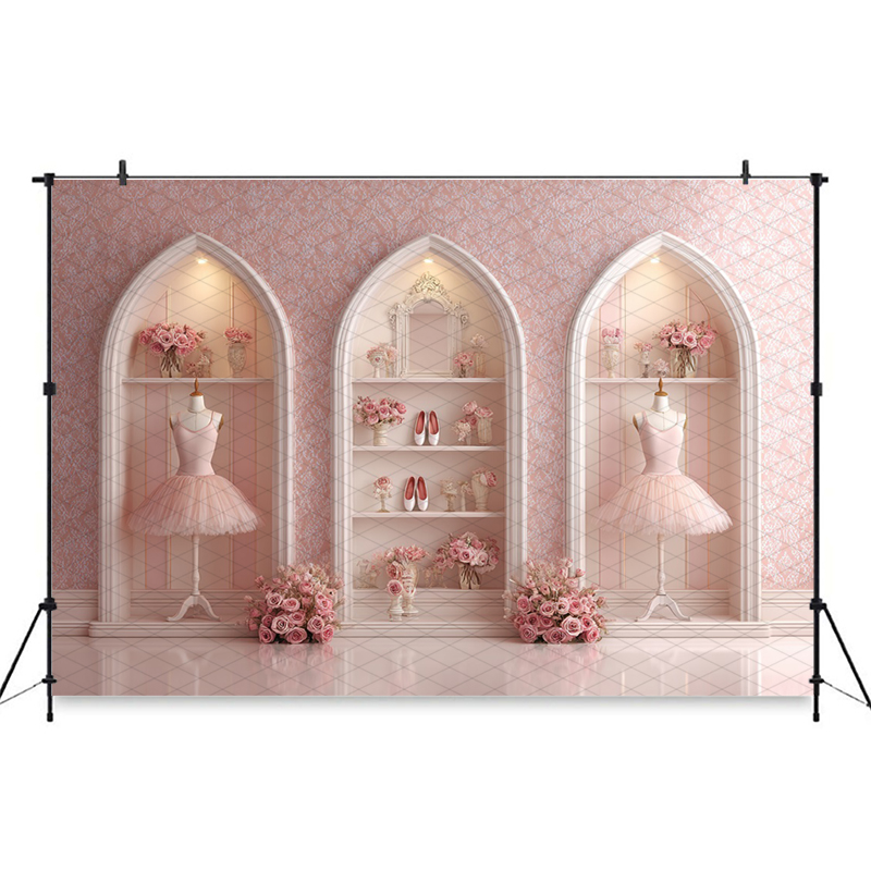 Mocsicka Pink Ballerina Photog - Photography Backdrop Muslin recension och pris
