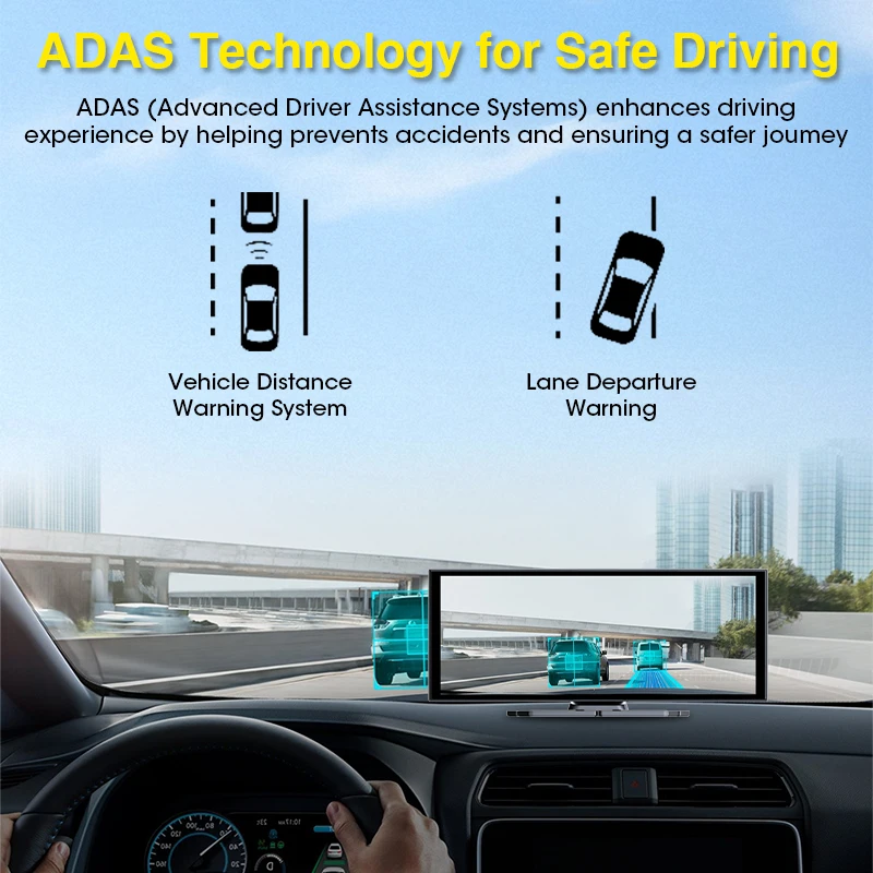 10.26 inch ADAS Dash cam 4K Fr - Photography Videography recension och pris