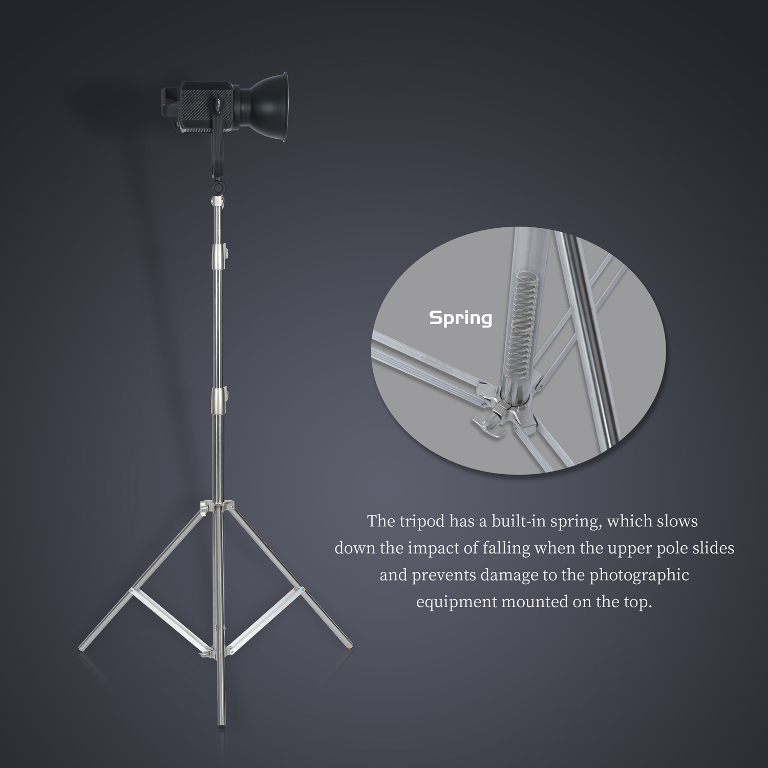 SH 2.8M Stainless Steel Light  - Photography Gear recension och pris