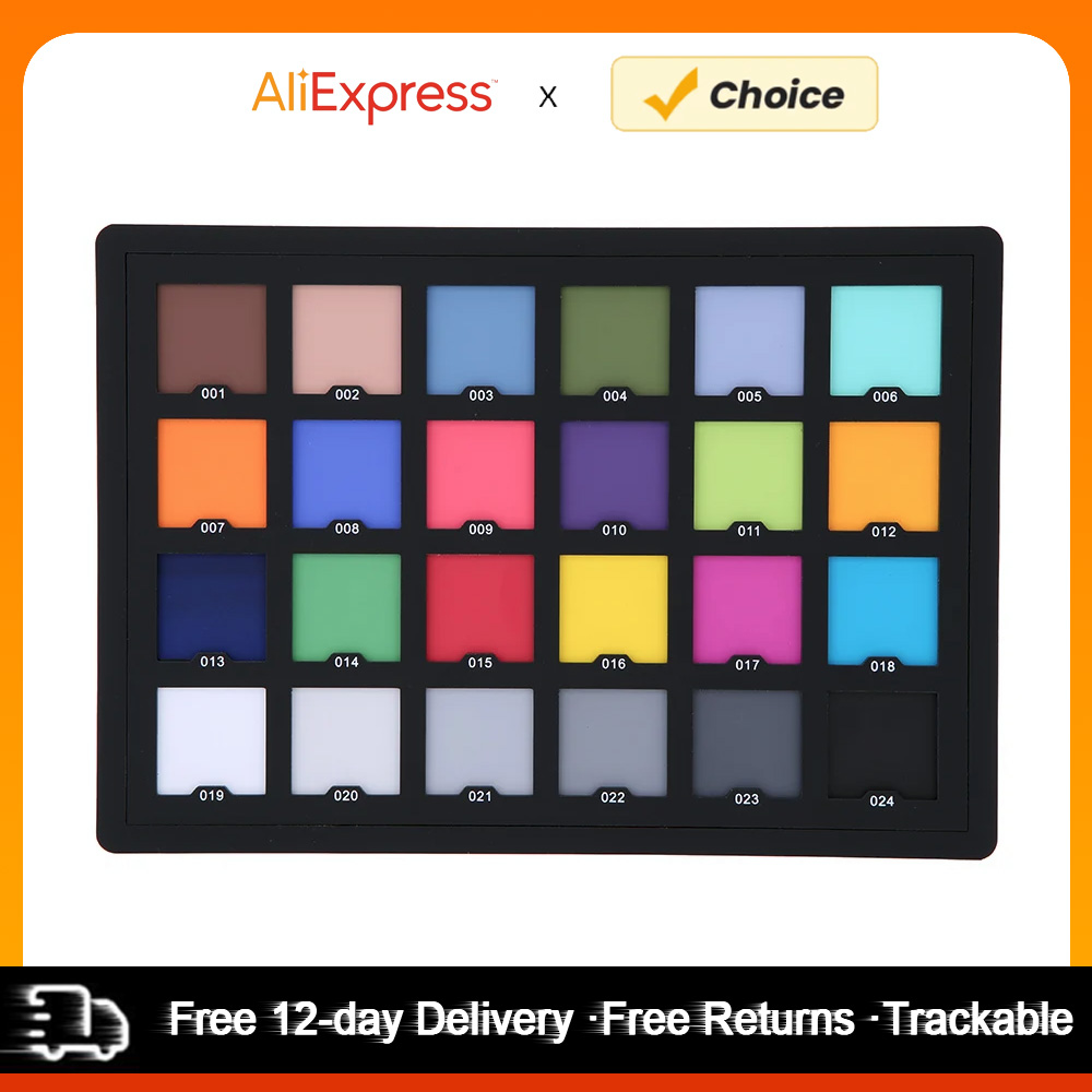 Professional 24 Color Card Tes - Color Checker Card recension och pris
