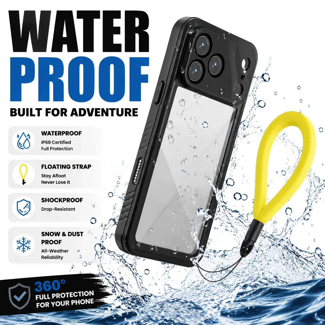 360° Sealed IP68 Waterproof Ca - Photography With Iphone 15 recension och pris