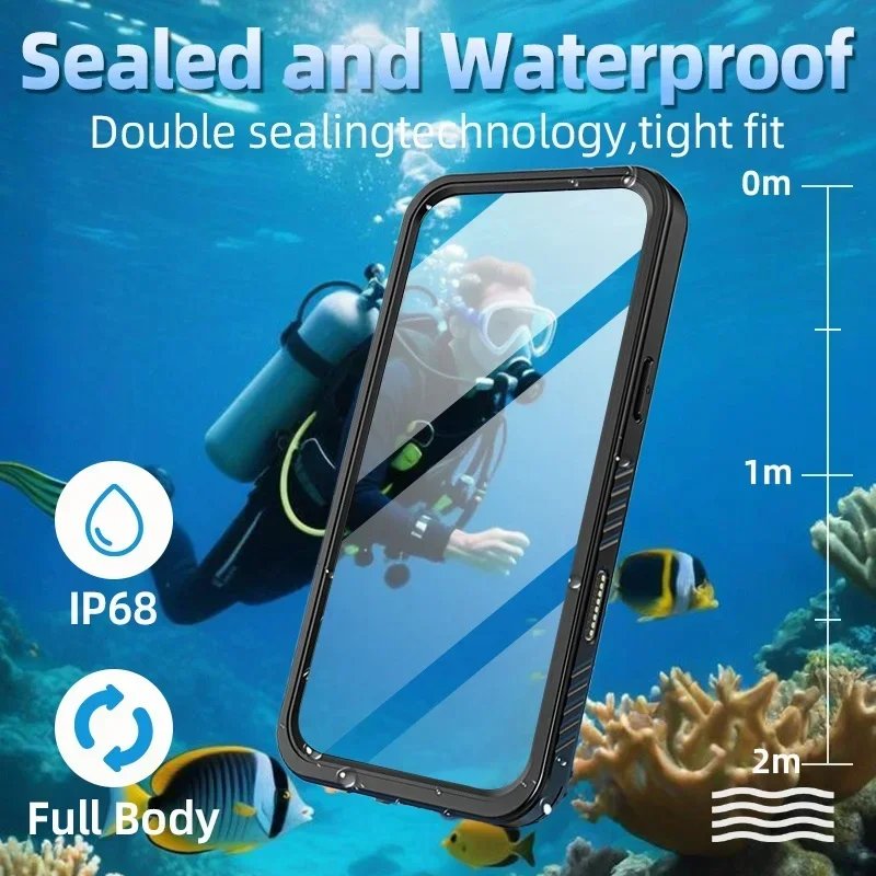 360° Sealed IP68 Waterproof Ca - Photography With Iphone 15 recension och pris