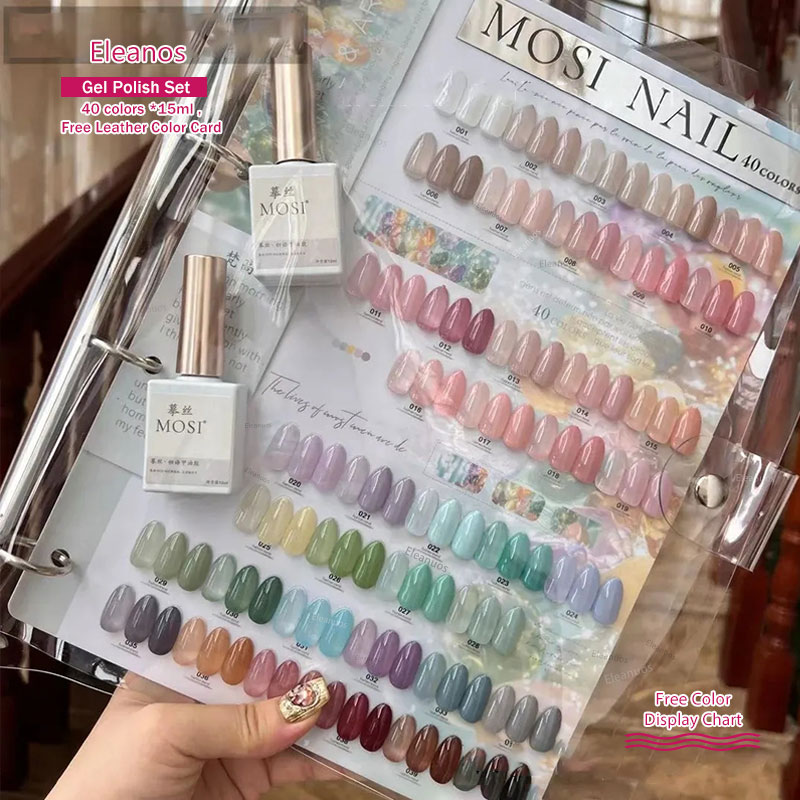 Eleanos 40 Colors 15ml Jelly G - Color Checker Card recension och pris