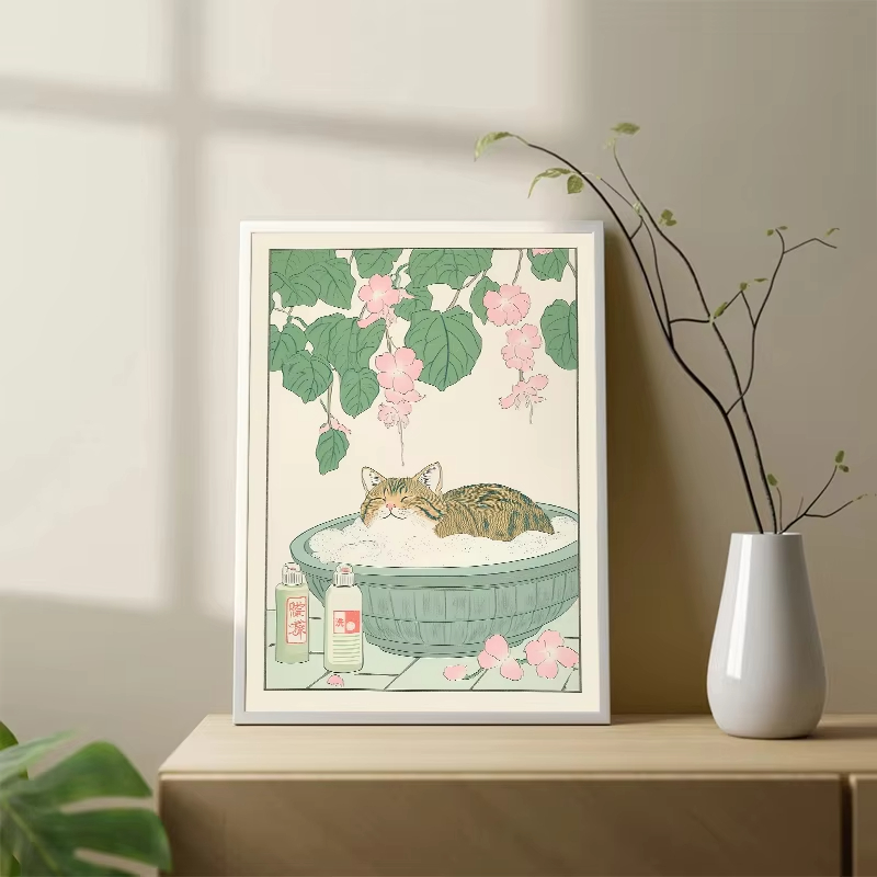 Frameless Cat in the Bathtub J - Photography Angle recension och pris