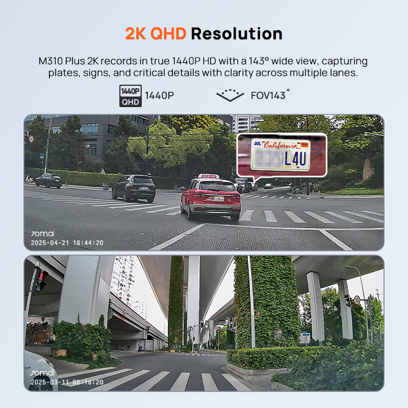 70mai M310 Plus 2K 1440P Dash  - Xiaomi Photography Kit recension och pris