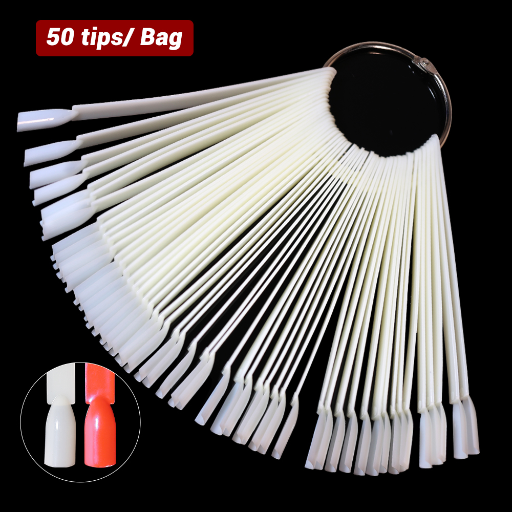 50Pcs False Nail Display Stick - Color Checker Card recension och pris