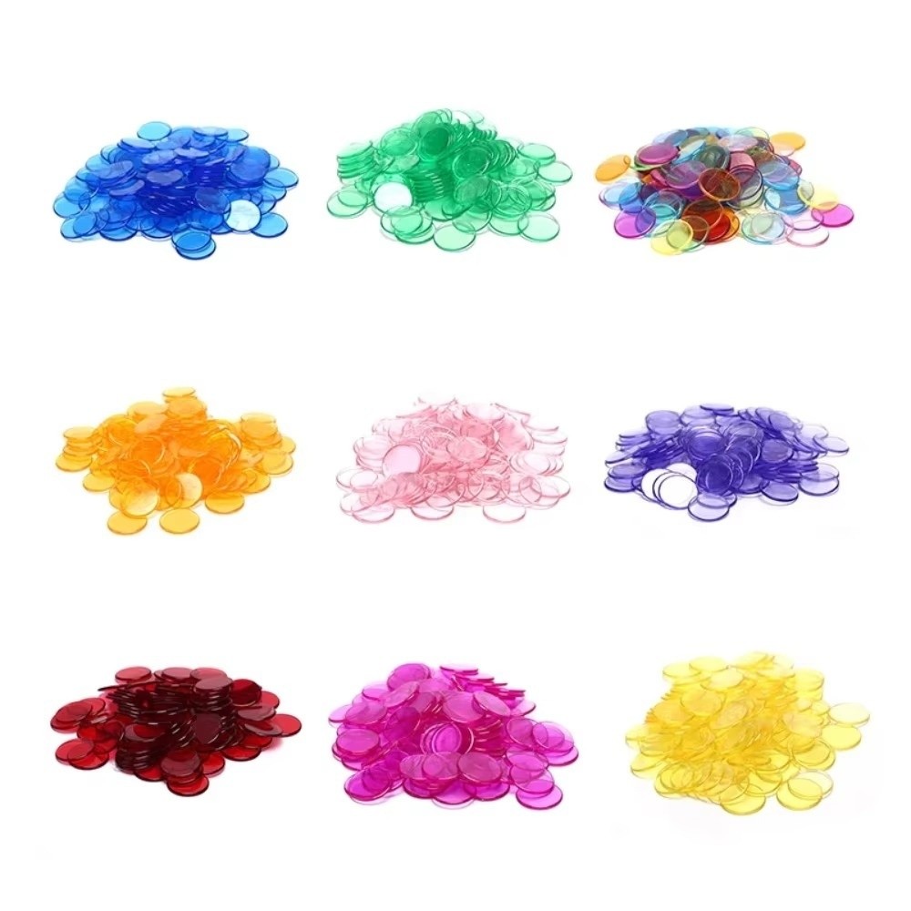100Pcs New Plastic Round Count - Color Checker Card recension och pris