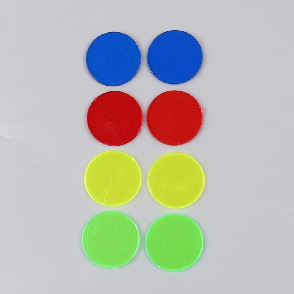 100Pcs New Plastic Round Count - Color Checker Card recension och pris