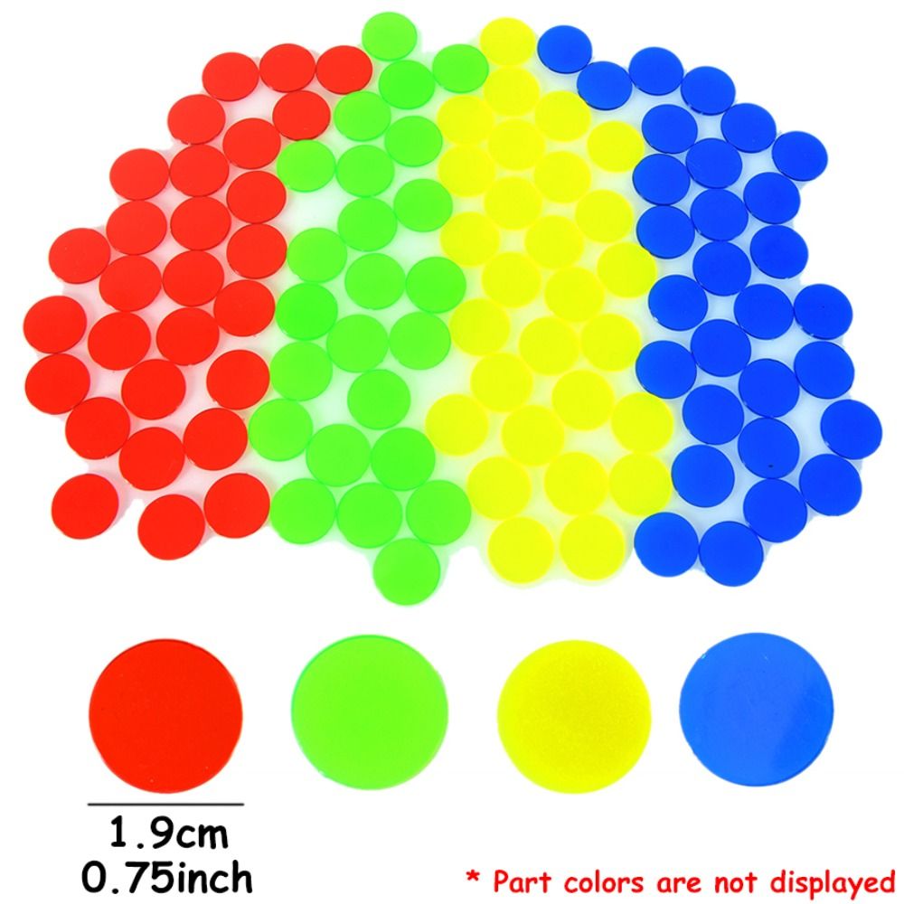 100Pcs New Plastic Round Count - Color Checker Card recension och pris