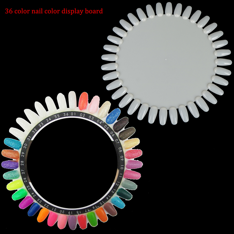 36 Colors Round Nail Polish Ge - Color Checker Card recension och pris