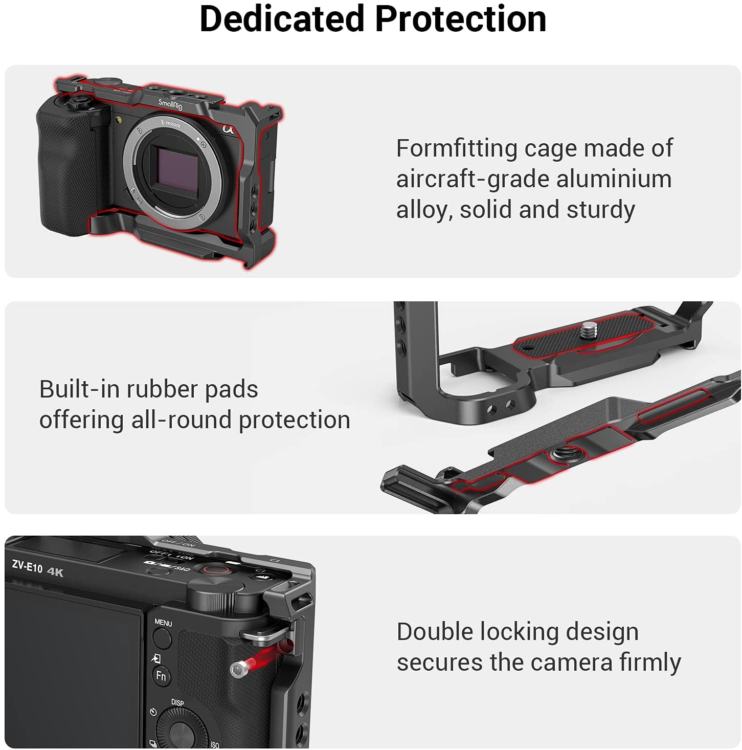 SmallRig for Sony ZVE10 Camera - Camera Cage Rig recension och pris