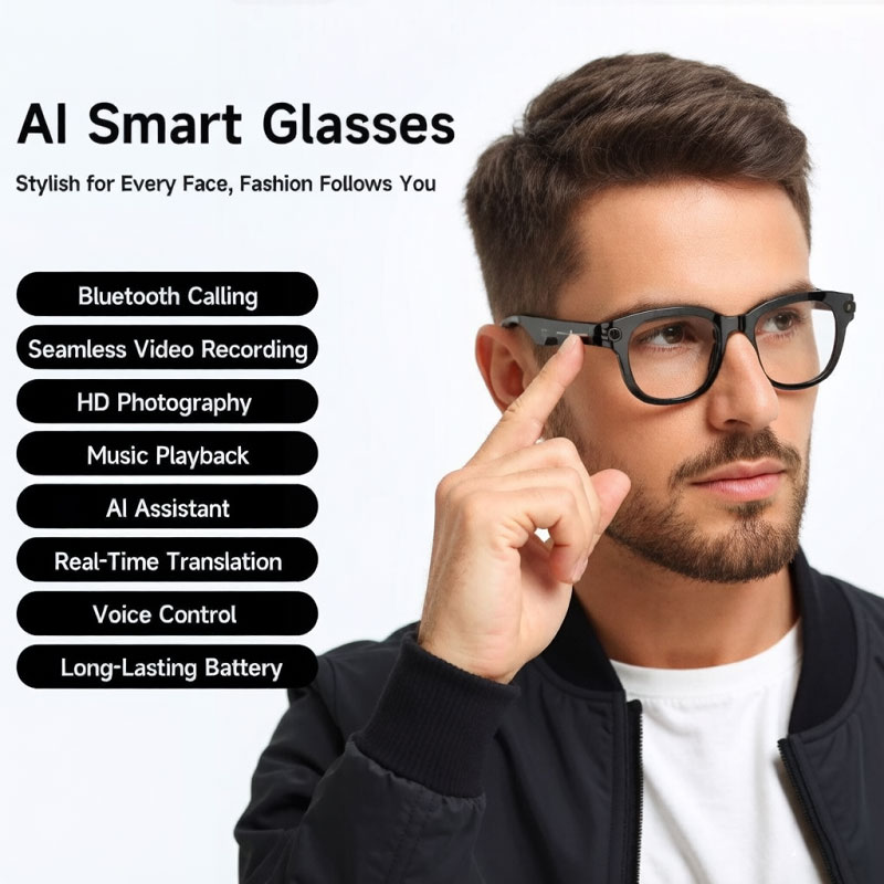 FLAUNT AI Smart Glasses 4K Cam - Photography Videography recension och pris