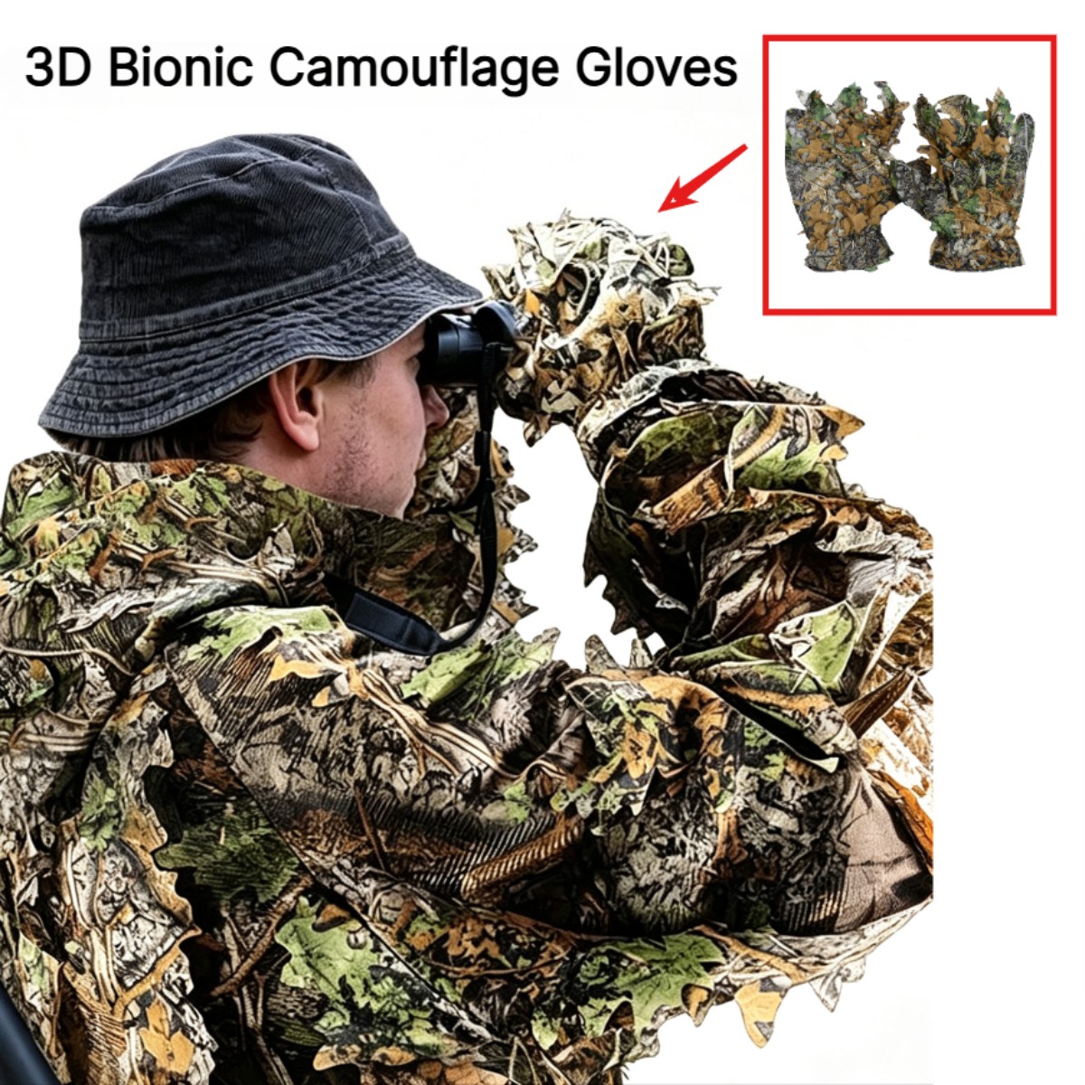 3D Camouflage Leaf Hunting Glo - Photography Gear recension och pris